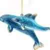 Goodsright Decor Hand-Painted Dolphin Ornament (Mother and Child) - Unique Coastal Christmas Decor for Your Tree, Ideal for Baby's First Christmas, Beach Themed, Blue Ornaments, or Nautical Xmas Trees