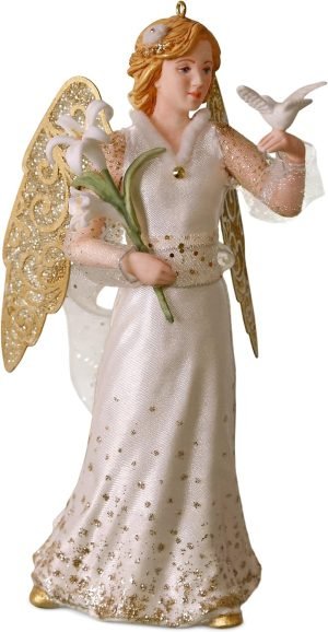 Goodsright Decor Keepsake Christmas Ornament 2018 Year Dated, Christmas Angels Peace