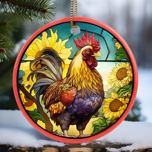 Goodsright Decor Christmas Ornament, Christmas Decoration, Holiday Present Idea, Heirloom Keepsake, Round Ceramic, Gift Exchange, Gift Idea, Hummingbird