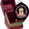 Goodsright Decor A Merry Christmas Sarah Summers Hand-Painted Blown Glass Ornament, Holiday D??cor, Christmas Tree