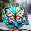 Goodsright Decor Christmas Ornament, Christmas Decoration, Holiday Present Idea, Heirloom Keepsake, Round Ceramic, Gift Exchange, Gift Idea, Hummingbird