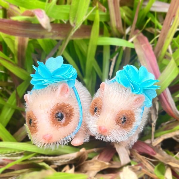 Goodsright Decor 5 Inches Reborn Baby Dolls Full Body Silicone Mini Baby Hamster Reborn Baby Hamster Cute Mini Realistic Silicone Hamster Animals Doll