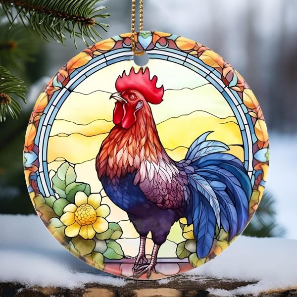 Goodsright Decor Christmas Ornament, Christmas Decoration, Holiday Present Idea, Heirloom Keepsake, Round Ceramic, Gift Exchange, Gift Idea, Hummingbird