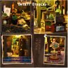 Goodsright Decor DIY Miniature Dollhouse Kit, Tiny House Kit with Dust Proof Cover and Music Box, DIY Wooden Dollhouse Kit Miniature House Kit, Creative Room Idea for Adult Magic House DIY Kits