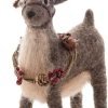 Goodsright Decor Woodland Deer Wool Holiday Christmas Xmas Ornament Brown