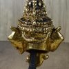 Goodsright Decor Thai Khon Mask Thai Sculptures Ramayana Resin Drama Collectible Thai D??cor Crafts Decoration Art Figur (Ganesha)