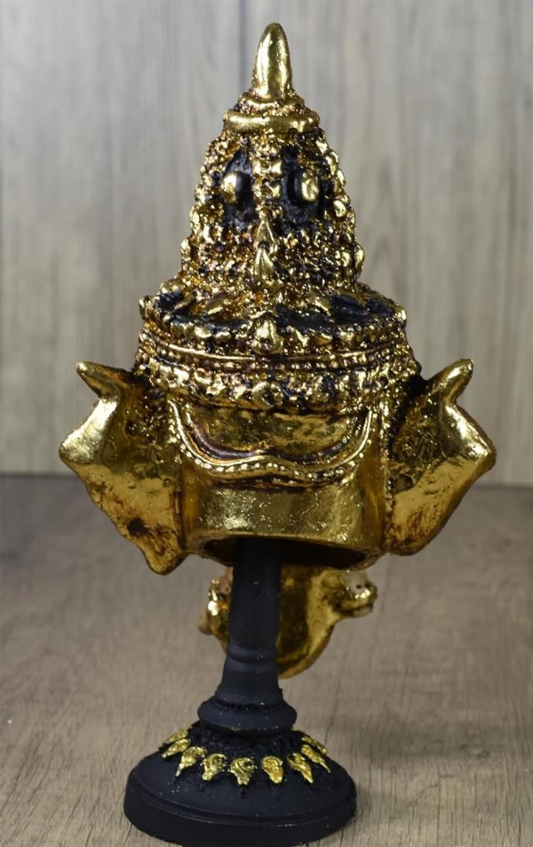 Goodsright Decor Thai Khon Mask Thai Sculptures Ramayana Resin Drama Collectible Thai D??cor Crafts Decoration Art Figur (Ganesha)