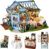 Goodsright Decor DIY Miniature Dollhouse Wooden Furniture Kit,Handmade Mini Modern Villa Model,1:24 Scale Creative Doll House Toys ES009