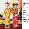Goodsright Decor Palace Ethnic Classical Blessing Crafts 2-Pack/Valentine's Day Ornament 7.5 inches/Chinese Gift/Hand-Painted, Home Decoration/Mother's Day/Graduation Season Gift (a)