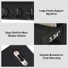 Goodsright Decor Key Holder for Wall, Decorative Key and Mail Holder with Shelf Has Large Hooks for Bags, Coats, Umbrella ?C Paulownia Wood Key Hanger with Mounting Hardware (9.8??W x 6.7??H x 4.2??D)