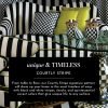 Goodsright Decor Courtly Stripe Owl, Black-and-White Owl Decor, Fall Owl Decor for Home