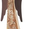 Goodsright Decor Wooden Guardian Angel Figurines for Love, Peace, Inspiration - Remembrance Angel Collectible Statue - Christmas Wood Angel Decor - Rustic Angel Gift in Memory of Loved Ones - Medium