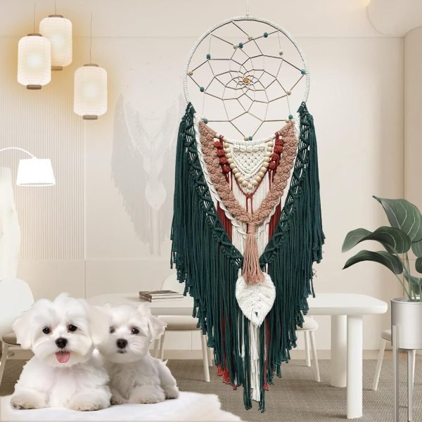 Goodsright Decor Tapestries Dream Catchers, Boho Dream Catcher, Macrame Dream Catchers, Handmade Dreamcatchers for Boho Tapestry Wall Hanging, Bohemian Decor, Macrame Wall Decor, Macrame Wall Hanging, Boho Wall Decor