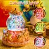 Goodsright Decor Carousel Music Box Horse Gift, Remote Control Plug in Musical Snow Globe for Girls Women Daughter Wife, Usb Charge 8-Horse Snow Globes Birthday Anniversary Valentine Gift Play Multiple Songs