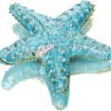 Goodsright Decor Hinged Metal Starfish Jewelry Box Decorative Box Ring Holder Trinket Organizer Earring Necklace Storage Box Jewelry Display Box Gift for Women Girl