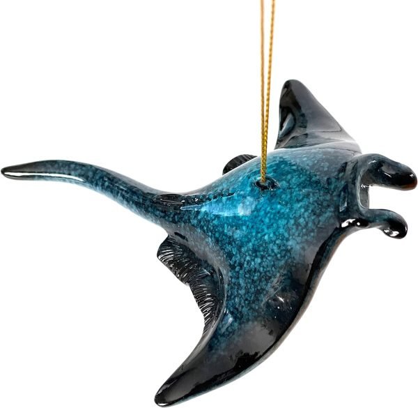 Goodsright Decor Hand-Painted Dolphin Ornament (Mother and Child) - Unique Coastal Christmas Decor for Your Tree, Ideal for Baby's First Christmas, Beach Themed, Blue Ornaments, or Nautical Xmas Trees