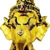 Goodsright Decor Thai Khon Mask Thai Sculptures Ramayana Resin Drama Collectible Thai D??cor Crafts Decoration Art Figur (Ganesha)
