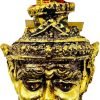 Goodsright Decor Thai Khon Mask Thai Sculptures Ramayana Resin Drama Collectible Thai D??cor Crafts Decoration Art Figur (Ganesha)
