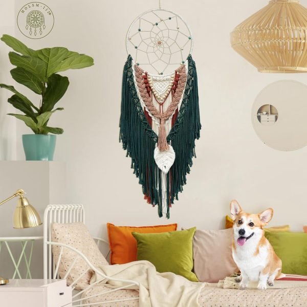 Goodsright Decor Tapestries Dream Catchers, Boho Dream Catcher, Macrame Dream Catchers, Handmade Dreamcatchers for Boho Tapestry Wall Hanging, Bohemian Decor, Macrame Wall Decor, Macrame Wall Hanging, Boho Wall Decor
