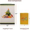 Goodsright Decor Merry Christmas Card, Jumbo Supersized Pop Up Christmas Card, Holiday Decoration Gift, 10" x 14" Cover - Includes Envelope and Note Tag