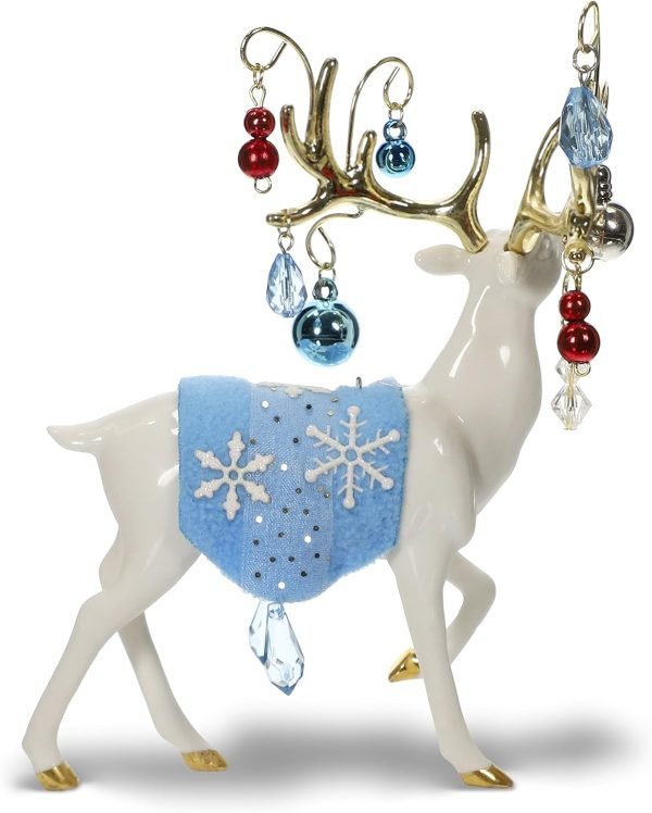 Goodsright Decor Keepsake Christmas Ornament Year Dated, Regal Reindeer, Porcelain