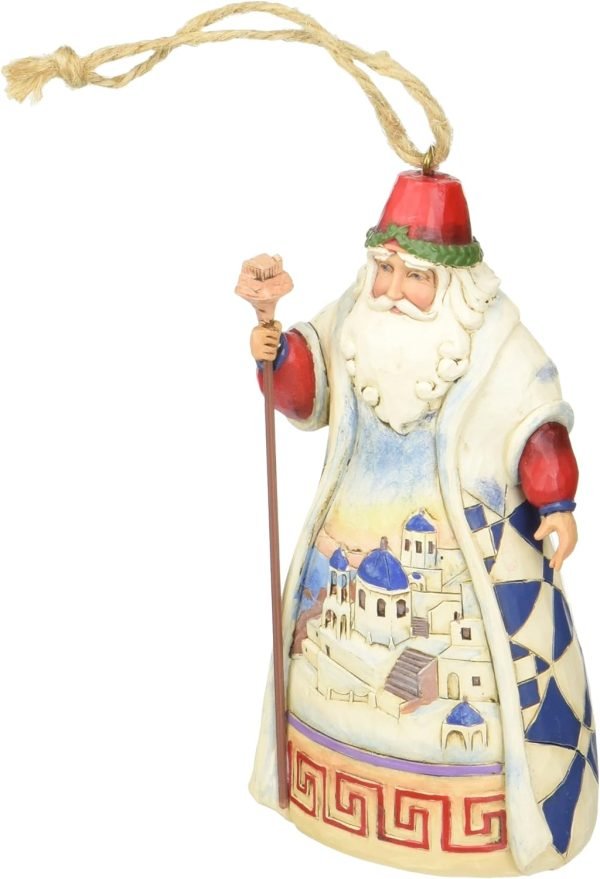 Goodsright Decor Russian Santa Stone Resin Hanging Ornament, 4.75??