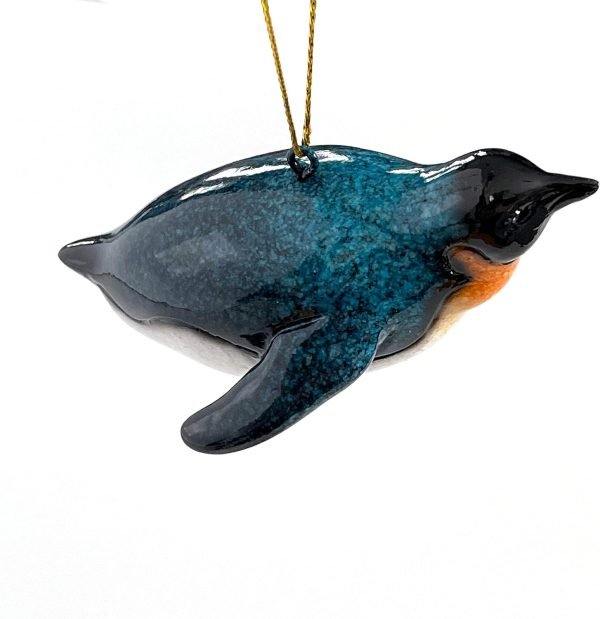 Goodsright Decor Hand-Painted Dolphin Ornament (Mother and Child) - Unique Coastal Christmas Decor for Your Tree, Ideal for Baby's First Christmas, Beach Themed, Blue Ornaments, or Nautical Xmas Trees