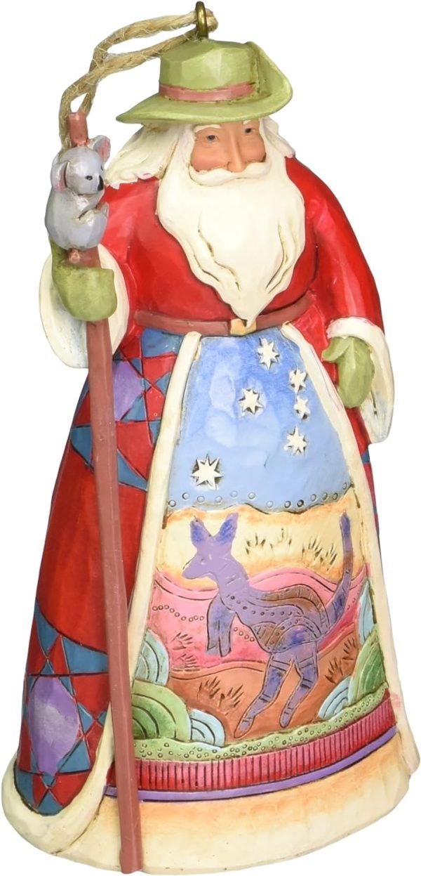 Goodsright Decor Russian Santa Stone Resin Hanging Ornament, 4.75??
