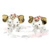 Goodsright Decor Mini Elephant Set 2 Elephant Animal Miniatures Statue Figurines 2pcs/Set Lucky Elephants for Home, Office, Kitchen, Bathroom D??cor, Shelf Ornaments