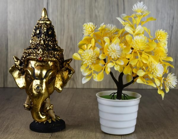 Goodsright Decor Thai Khon Mask Thai Sculptures Ramayana Resin Drama Collectible Thai D??cor Crafts Decoration Art Figur (Ganesha)