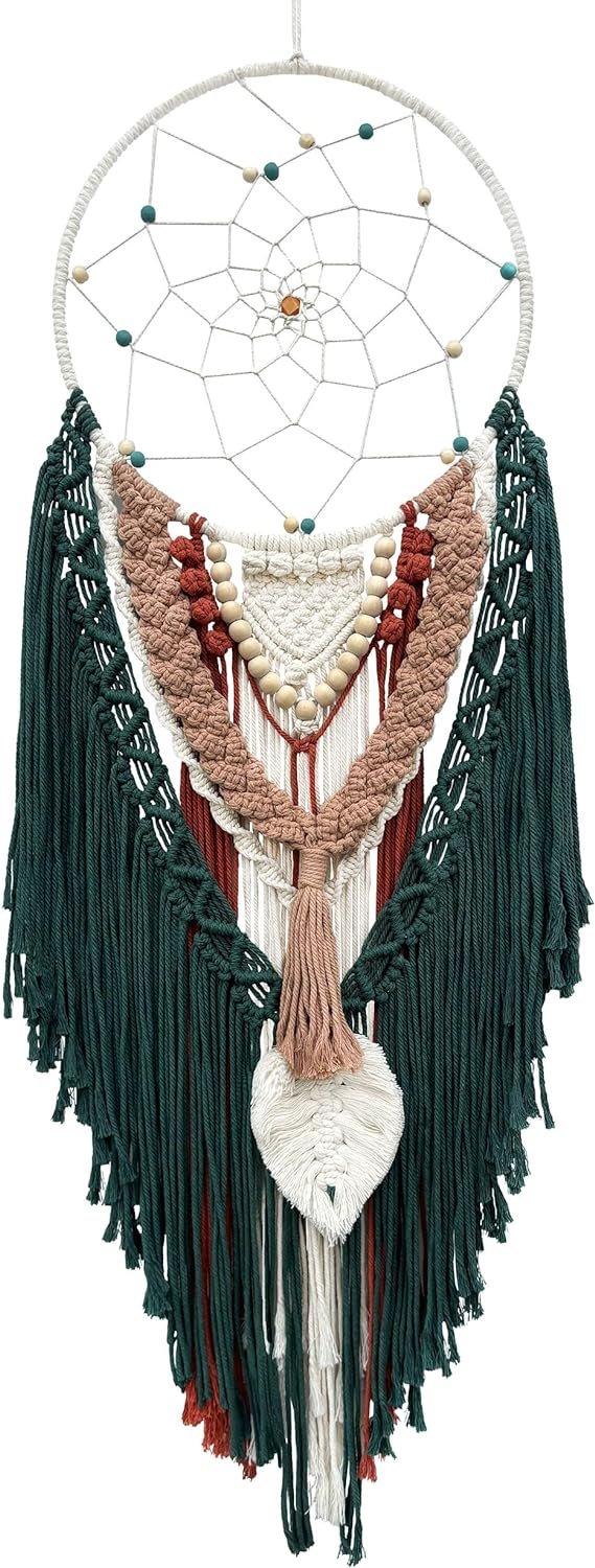 Goodsright Decor Tapestries Dream Catchers, Boho Dream Catcher, Macrame Dream Catchers, Handmade Dreamcatchers for Boho Tapestry Wall Hanging, Bohemian Decor, Macrame Wall Decor, Macrame Wall Hanging, Boho Wall Decor