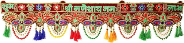 Goodsright Decor Vedanta Craft Ethnic Bandarwal Toran Handmade Door Hanging for Main Door Traditional Fancy