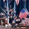 Goodsright Decor 36 Pcs 4th of July Ornaments for Tree Patriotic Wooden American Flag Ornaments Memorial Day Tree Decorations Red White Blue Hanging Decorations for Tree Independence Day Party (Classic)