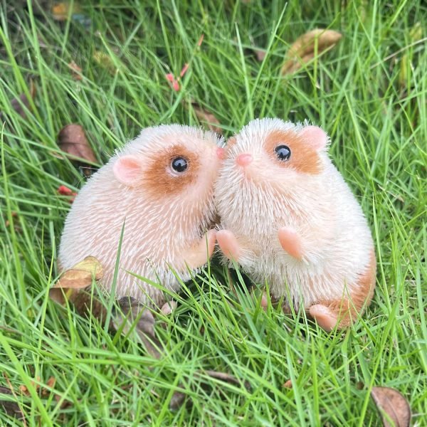 Goodsright Decor 5 Inches Reborn Baby Dolls Full Body Silicone Mini Baby Hamster Reborn Baby Hamster Cute Mini Realistic Silicone Hamster Animals Doll