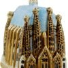 Goodsright Decor Sagrada Familia Cathedral Barcelona Spain Basilica is a UNESCO World Herritage Site Designed Glass Chritmas Tree Ornament Travel Souvenir Landmark
