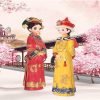 Goodsright Decor Palace Ethnic Classical Blessing Crafts 2-Pack/Valentine's Day Ornament 7.5 inches/Chinese Gift/Hand-Painted, Home Decoration/Mother's Day/Graduation Season Gift (a)