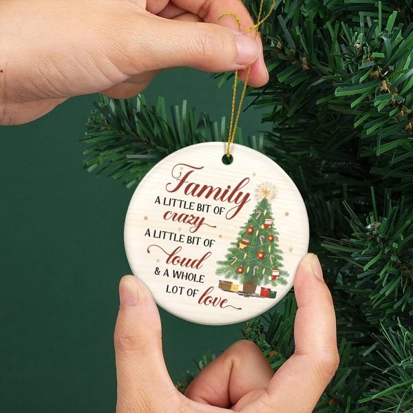 Goodsright Decor Christmas Ornaments Gifts for Family - Christmas Family Decor Gifts for Mom, Dad, Daughter, Son, Husband and Wife, Grandma, Grandpa Gift Ideas - Christmas Tree Decoration Ceramic Ornament