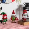 Goodsright Decor Christmas Table Decorations Birds, Set of 3 Christmas Standing Bird Figurine Table Top Decor, Tiered Tray Decor Green White Xmas Birds Ornaments