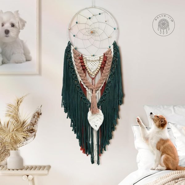 Goodsright Decor Tapestries Dream Catchers, Boho Dream Catcher, Macrame Dream Catchers, Handmade Dreamcatchers for Boho Tapestry Wall Hanging, Bohemian Decor, Macrame Wall Decor, Macrame Wall Hanging, Boho Wall Decor