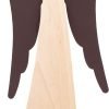 Goodsright Decor Wooden Guardian Angel Figurines for Love, Peace, Inspiration - Remembrance Angel Collectible Statue - Christmas Wood Angel Decor - Rustic Angel Gift in Memory of Loved Ones - Medium