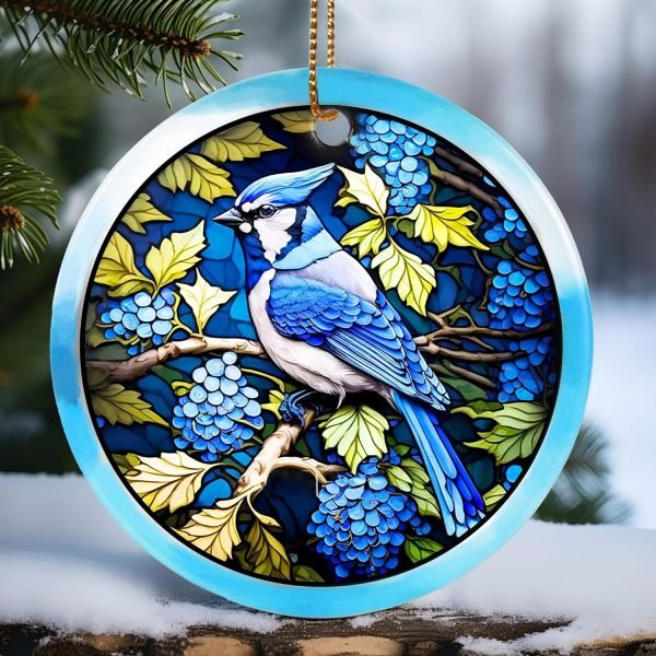 Goodsright Decor Christmas Ornament, Christmas Decoration, Holiday Present Idea, Heirloom Keepsake, Round Ceramic, Gift Exchange, Gift Idea, Hummingbird