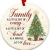 Goodsright Decor Christmas Ornaments Gifts for Family - Christmas Family Decor Gifts for Mom, Dad, Daughter, Son, Husband and Wife, Grandma, Grandpa Gift Ideas - Christmas Tree Decoration Ceramic Ornament