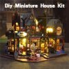 Goodsright Decor DIY Miniature Dollhouse Kit, Tiny House Kit with Dust Proof Cover and Music Box, DIY Wooden Dollhouse Kit Miniature House Kit, Creative Room Idea for Adult Magic House DIY Kits