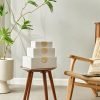 Goodsright Decor Faux Leather Decorative Boxes - Pack of 3 Decorative Boxes, Modern Decorative Box, Stackable Decorative Box Organizer, Aesthetic & Fancy Decorative Box