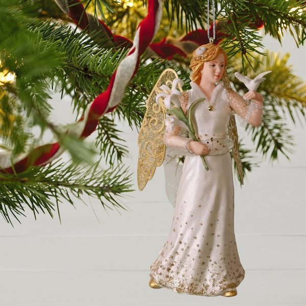 Goodsright Decor Keepsake Christmas Ornament 2018 Year Dated, Christmas Angels Peace