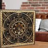 Goodsright Decor Mandala Wood carved Oriental Home decor Wall Hanging Art Work Oriental ornament Bed Panel Wood gift