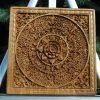 Goodsright Decor Mandala Wood carved Oriental Home decor Wall Hanging Art Work Oriental ornament Bed Panel Wood gift