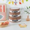 Goodsright Decor Round-Edged Cardboard Decorative Storage Boxes with Lids: Set of 3 Metro Route Themed Gifts, Mini Vintage Suitcases, Transit Map Decorated Boxes, Scrapbook Storage Boxes, Prop Storage Boxes