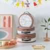 Goodsright Decor Round-Edged Cardboard Decorative Storage Boxes with Lids: Set of 3 Metro Route Themed Gifts, Mini Vintage Suitcases, Transit Map Decorated Boxes, Scrapbook Storage Boxes, Prop Storage Boxes