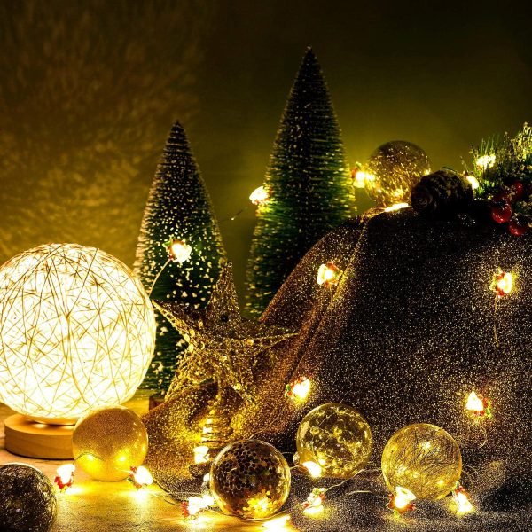 Goodsright Decor 24 Pieces 2.36 Inch Shatterproof Plastic Christmas Ball Ornaments Tree Balls with One Christmas Tree Star for Christmas New Years Present Wedding Home Holiday Party Decoration (Gold)